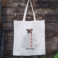 Personalized Floral Butterfly Stylish Cute Teacher
