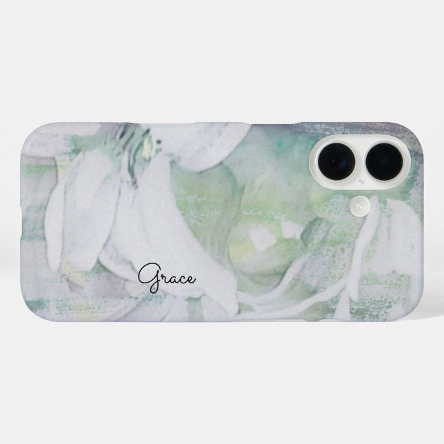 Personalized Floral  Case-Mate iPhone Case (Back (Horizontal))