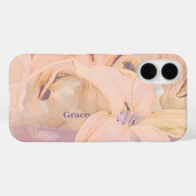 Personalized Floral  Case-Mate iPhone Case (Back (Horizontal))