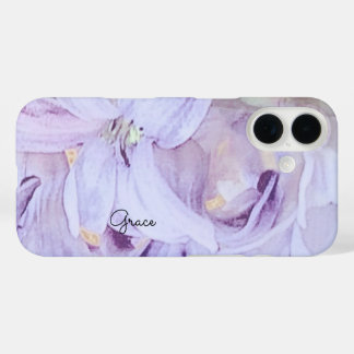 Personalized Floral iPhone 16 Case