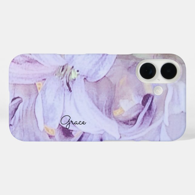 Personalized Floral  Case-Mate iPhone Case (Back (Horizontal))