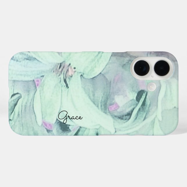 Personalized Floral  Case-Mate iPhone Case (Back (Horizontal))