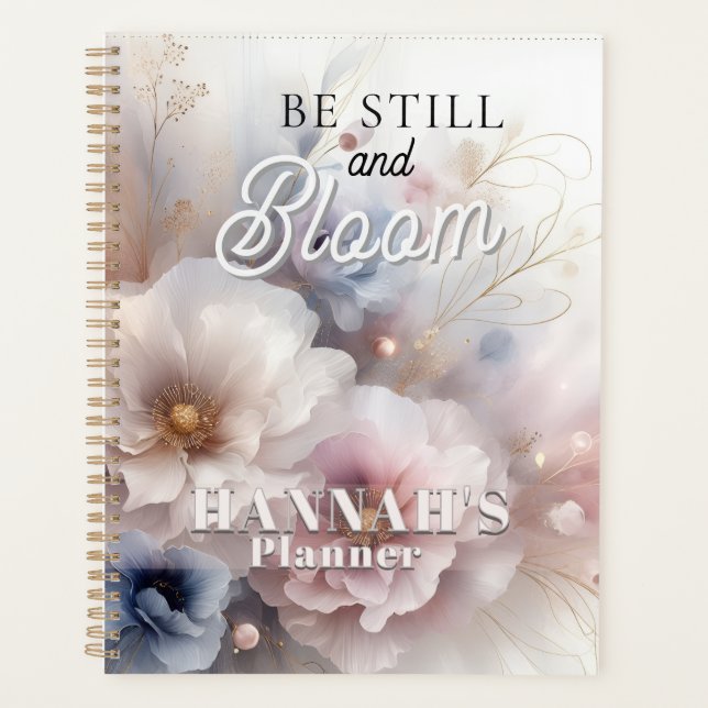 Personalized Floral  Christian Faith Planner (Front)