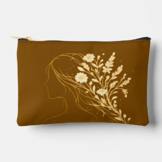 Personalized Floral Cosmetic Bag Women's Day Gift