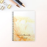 Personalized Floral &amp; Elegant Golden Notebook at Zazzle