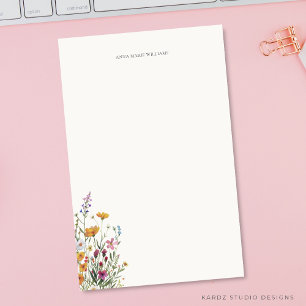 Personalized Floral Elegant  Stationery