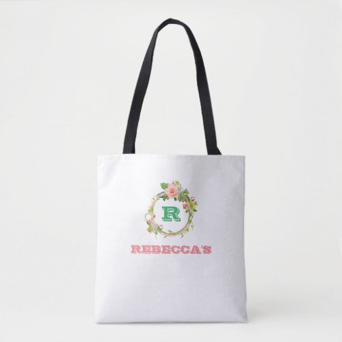Personalized Floralflower girl holiday bachelor Tote Bag