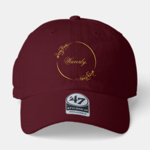 Personalized Floral Frame Name Stylish 47 Brand Hat