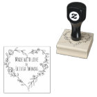 Personalized Floral Heart Wreath 'Made With Love' 