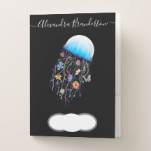 Personalized floral jellyfish
