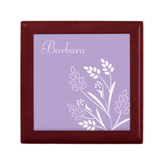 Personalized Floral Keepsake Box
