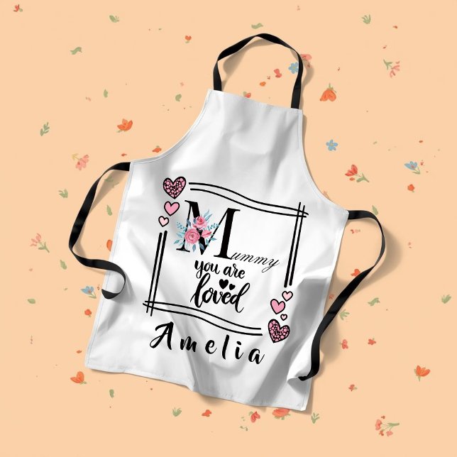 Personalized Floral Mommy Apron (Creator Uploaded)