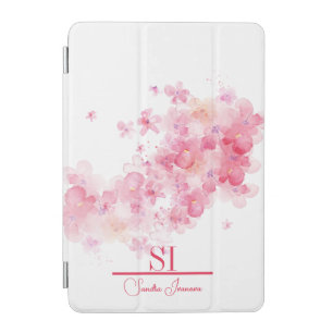 Personalized Floral Monogram iPad Smart Cover