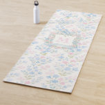 Personalized Floral Monogram Yoga Mat<br><div class="desc">Create a calm, graceful practice space with this personalized floral monogram yoga mat. Featuring a soft all-over pattern of pastel blossoms in blush pink, powder blue, and gentle greenery, this design brings timeless beauty and serenity to every stretch and flow. The centered monogram framed by an elegant floral wreath and...</div>