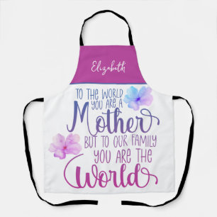 Personalized Floral Mother's Day Apron