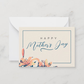 Personalized Floral Mother's Day Photo Card