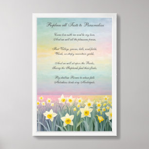 Personalized Floral Motivational  Poster