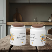 Personalized Floral Mug for Grandma with Love Candy Jar