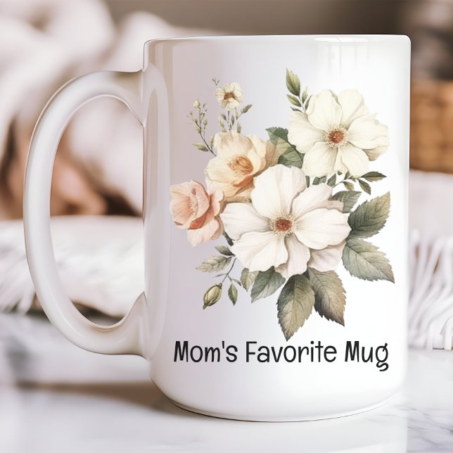 Personalized Floral Mug Gift for Mom & Mothers day (mom gift mug, mama gift mug, mother mug, daughter gift mug, birthday gift mug, Mother’s Day mug, )