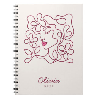 Personalized Floral Notebook | Custom Name