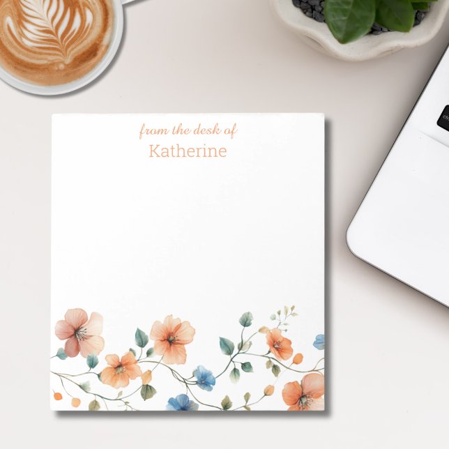 Personalized Floral Notepad (Creator Uploaded)