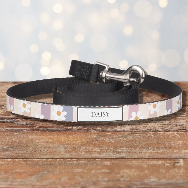 Personalized Floral Pastel Pet Leash (Creator Uploaded)