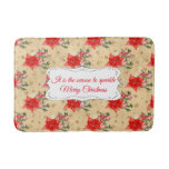 Personalized Floral Pattern Bath Mat