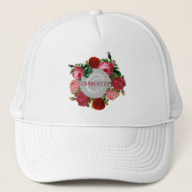 Personalized Floral Pattern Monogram Name