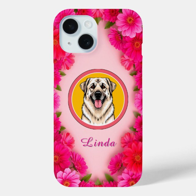 Personalized Floral Personalized Gift Case-Mate iPhone Case (Back)