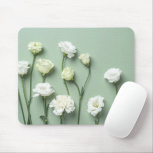 Personalized Floral Photo Modern Mouse Pad