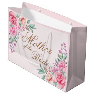 Personalized Floral Pink Bride Band, for Bridesmai