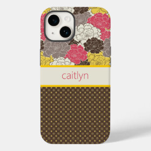 Personalized Floral & Polka Dots Phone Case