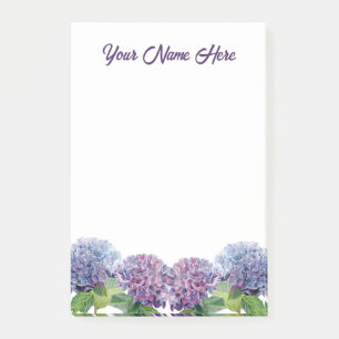 Personalized Floral Post It Notes for Unique Gifts