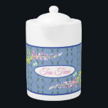 Personalized Floral Tea Pot<br><div class="desc">Make tea time special with this personalized teapot featuring a colorful fireweed print.</div>