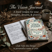 Personalized floral vision journal