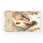 Personalized Floral Watercolor Baby Jesus Nativity