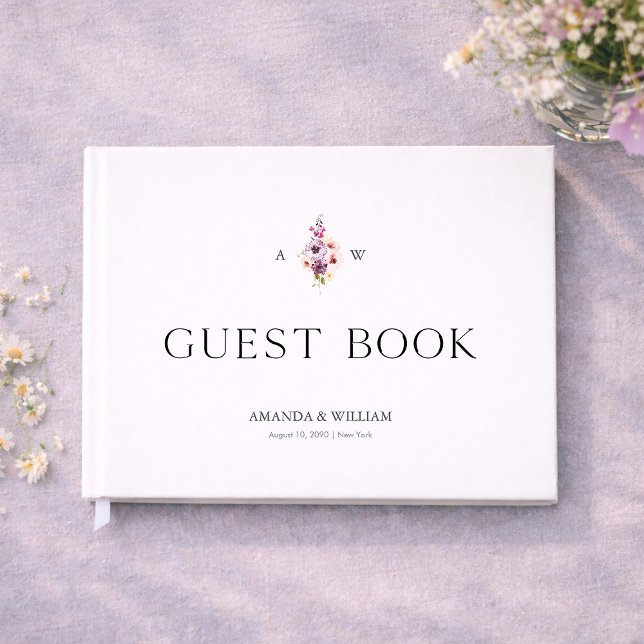 Personalized Floral Wedding Guest Book (Creator Uploaded)