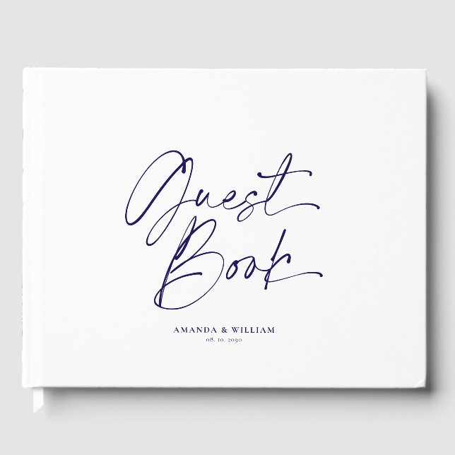 Personalized Floral Wedding Guest Book (Front)