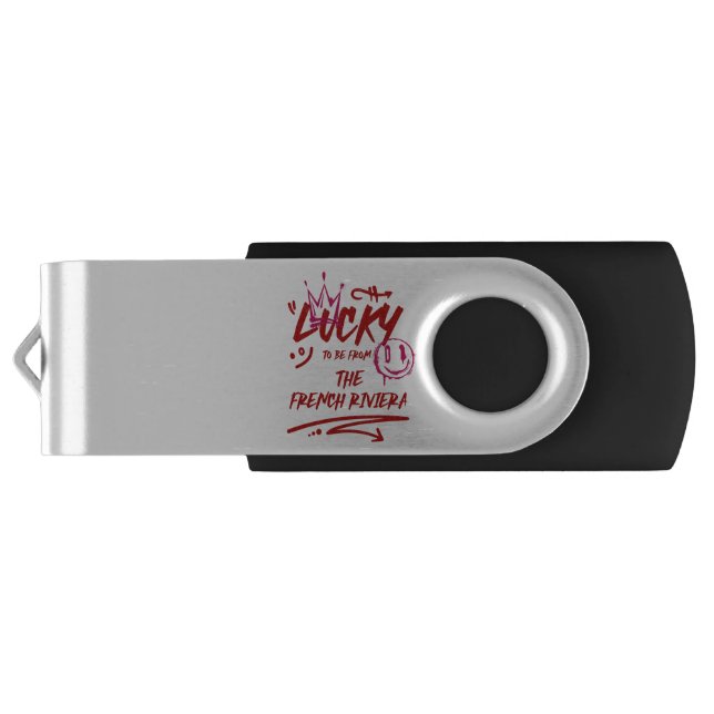 Personalized Floral Wedding Invitation Suite Flash Drive (Back)