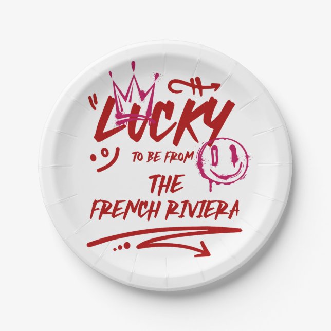 Personalized Floral Wedding Invitation Suite Paper Plates (Front)