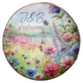Personalized Floral Wedding Personalized Chocolate Covered Oreo (Front)