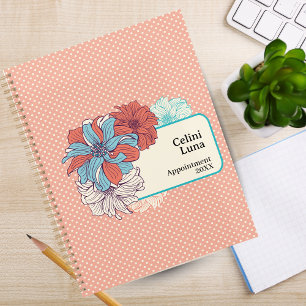 Personalized Floral Weekly Planner Custom Name