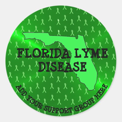 Personalized Florida Lyme Awareness Stickers