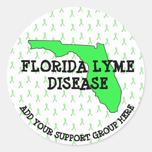 Personalized Florida Lyme Awareness Stickers