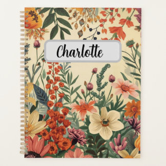 Personalized Flower Cover Productivity & Goal Planner