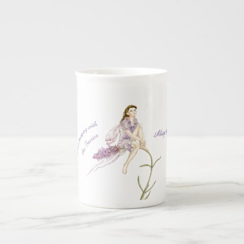 Personalized Flower Fairy Bone China Mug