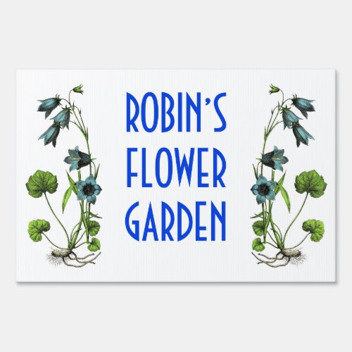Personalized Flower Garden Sign