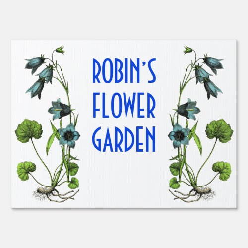 Personalized Flower Garden Sign