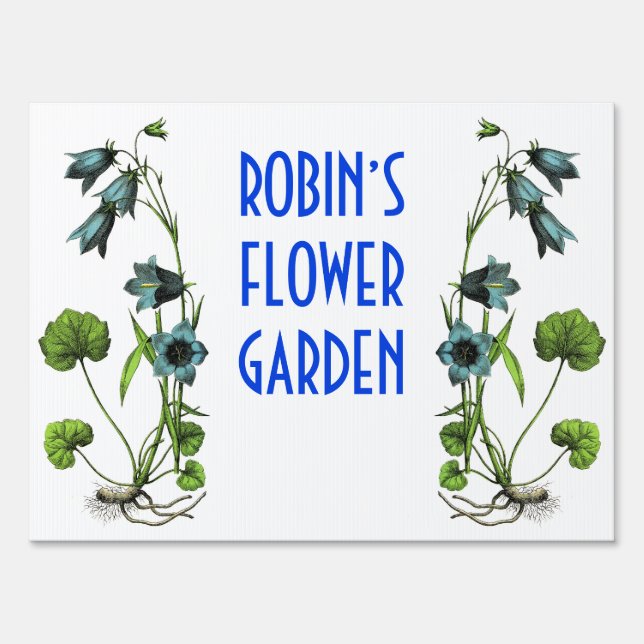Personalized Flower Garden Sign (Front)