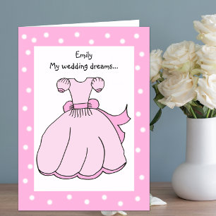 Personalized Flower Girl Card - Sweet Dreams